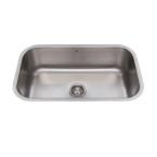 Undermount Stainless Steel 30x18x9 0-Hole Single Bowl Kitchen Sink